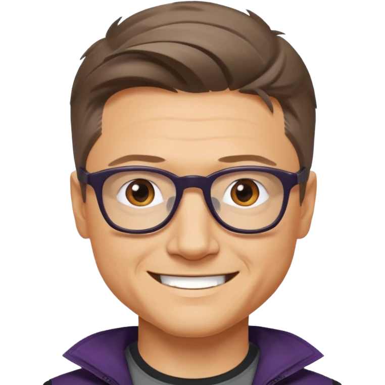 Jeremy Lee Renner Hawkeye with GLasses
 emoji