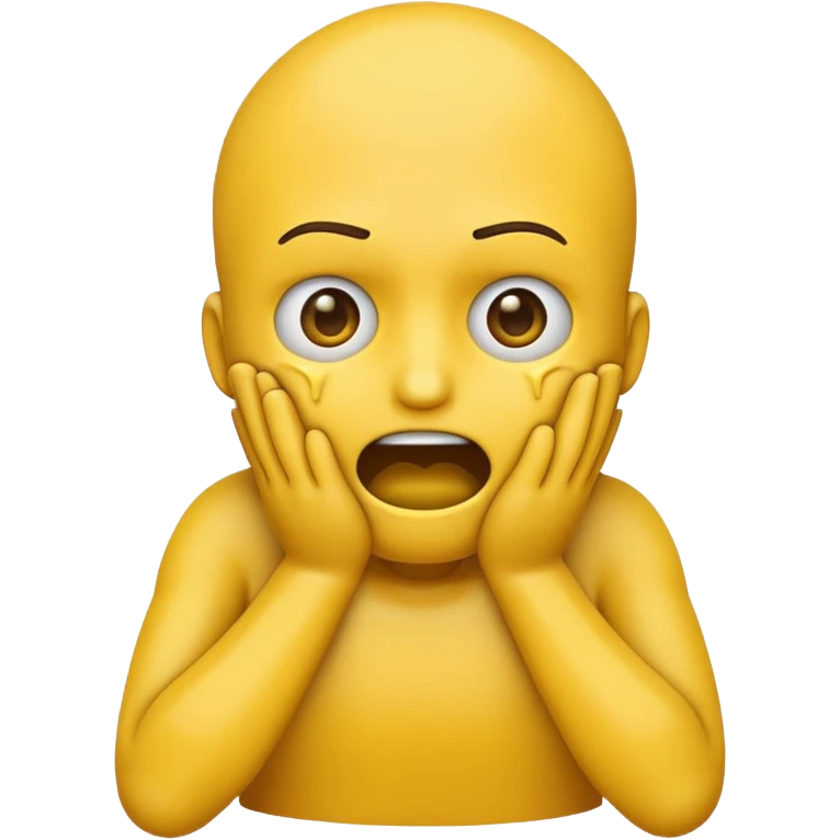 a emoji head choking itself
with its hands emoji