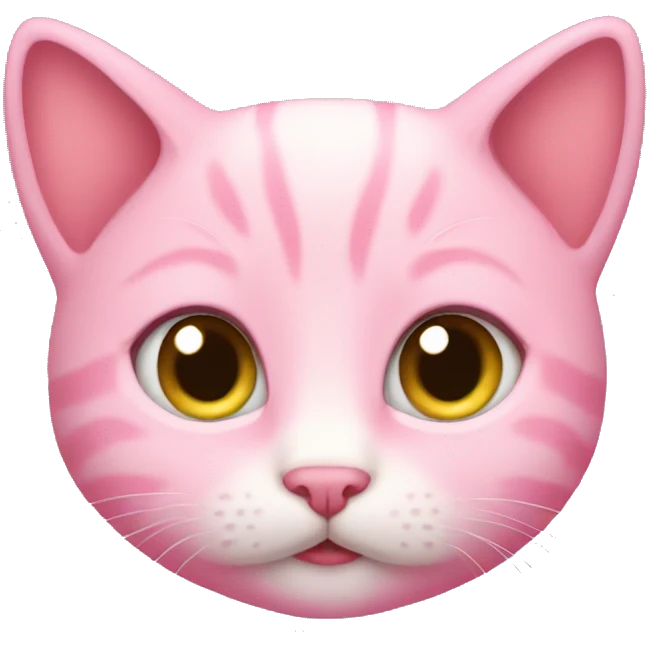 Pink kitten emoji