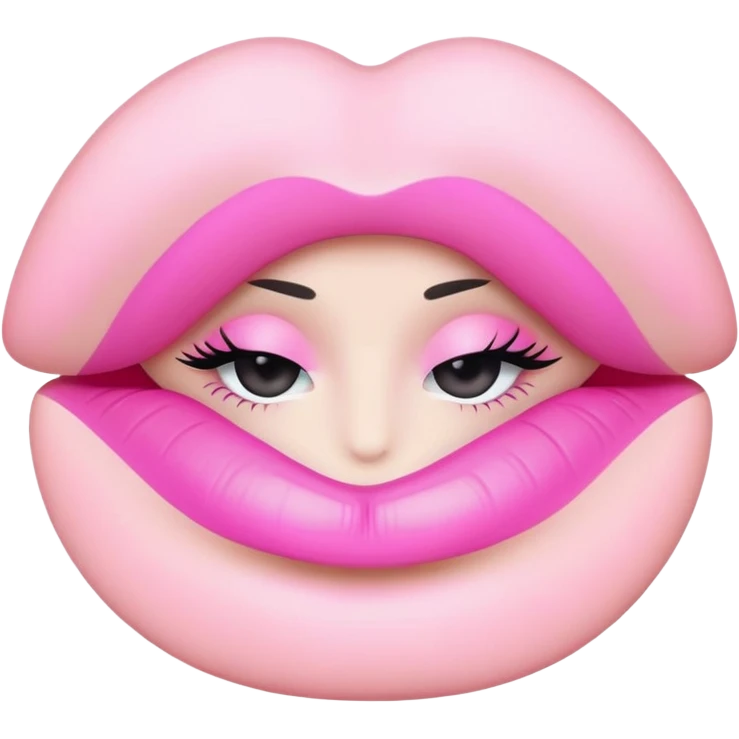 pastel pink makeup products  emoji