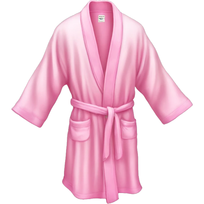 Light pink silk slippers and robe emoji