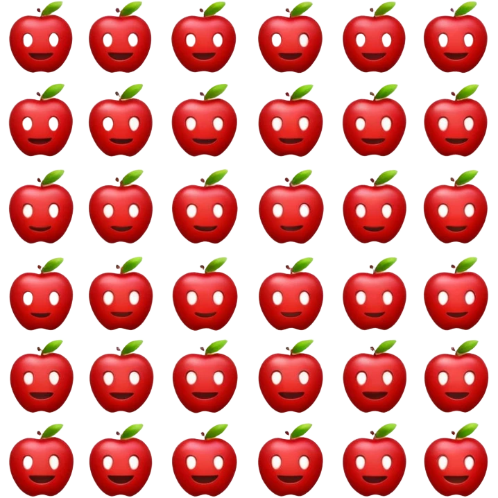 simple X emoticon in red, apple emoji style emoji