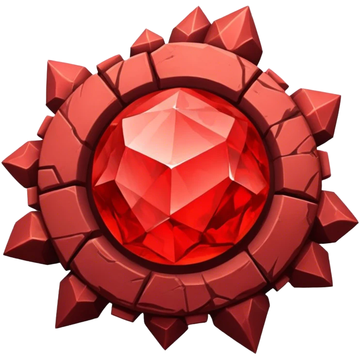 chaos red stone emblem emoji
