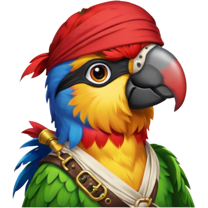 pirate and parrot emoji
