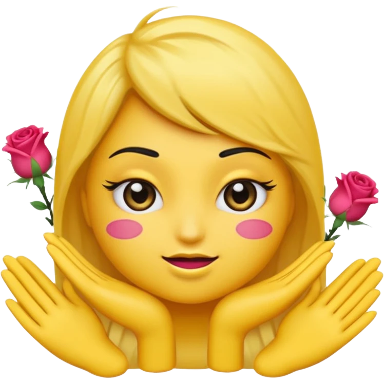 Je veux un emoji classique mais avec des faux cils des faux ongles et avec des seins et des fesses qui fasse une pose de baddie  emoji