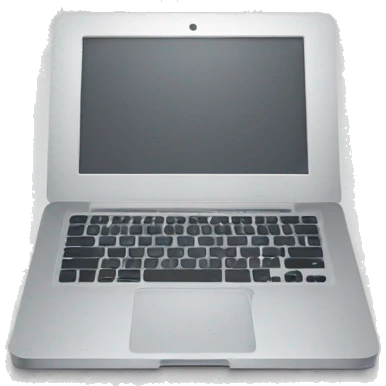 macbook laptop from behind emoji