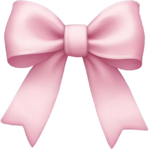 light pink bow emoji