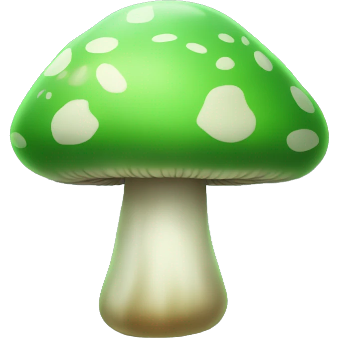 Green mushroom emoji