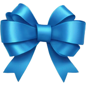 Blue ribbon emoji
