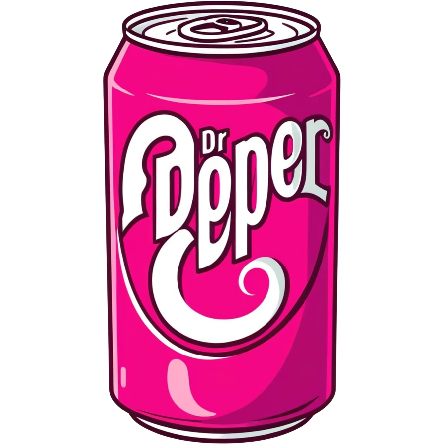 Fuchsia Color Dr Pepper Can emoji