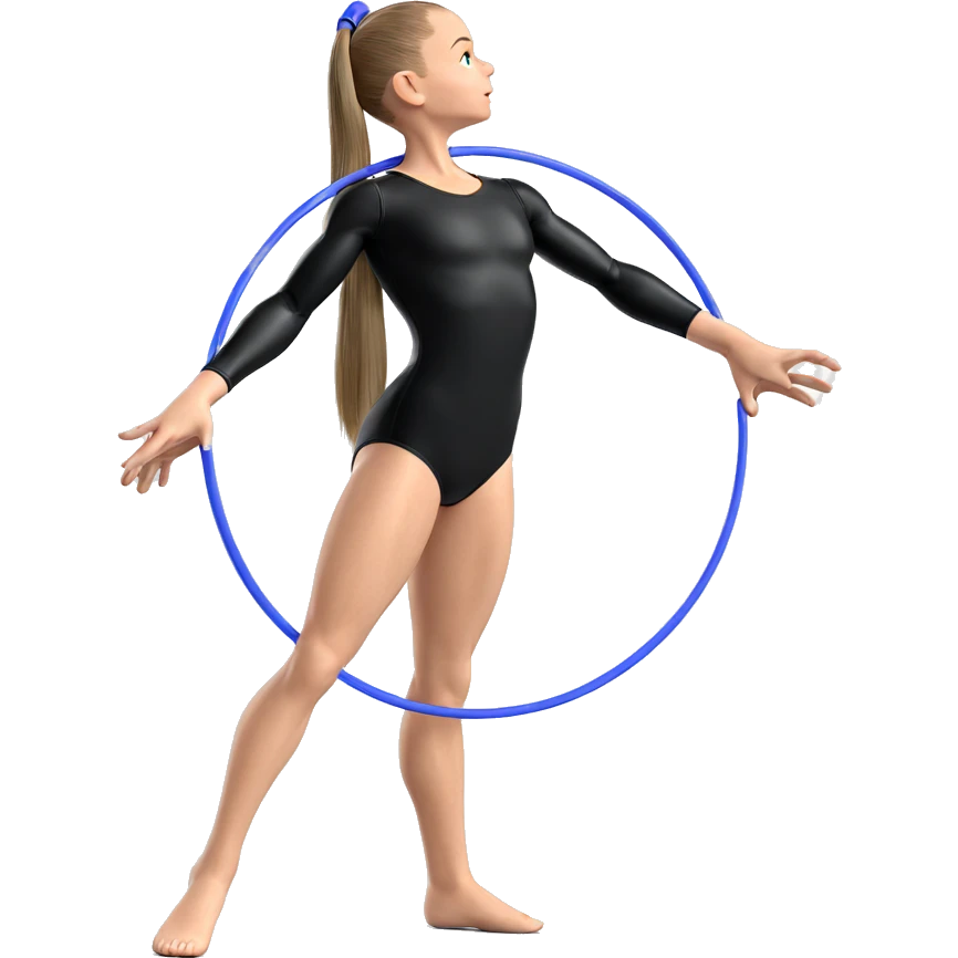 gymnast in athletic leotard emoji