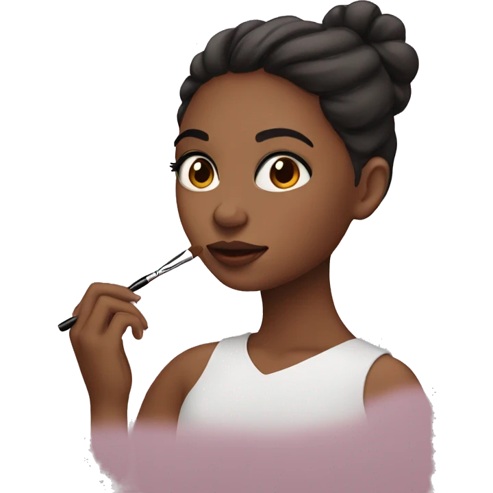 girl makeuping  emoji