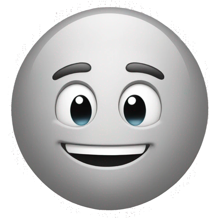Big smile head emoji