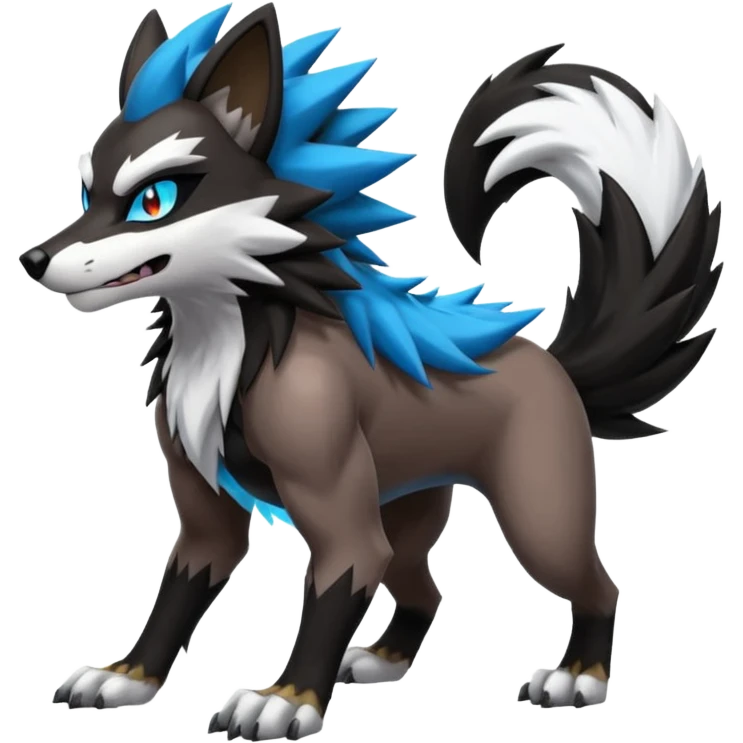 Obstagoon-Luxray-Lycanroc-fusion emoji