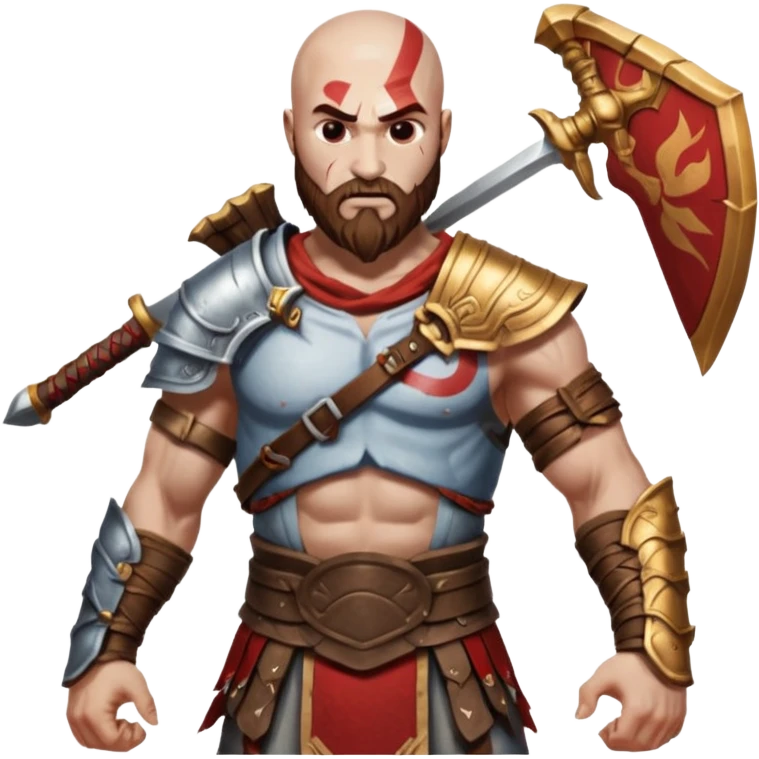 Gof of war and his son emoji