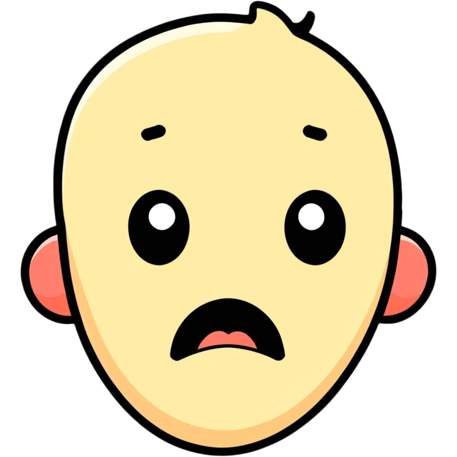 shocked pale face emoji