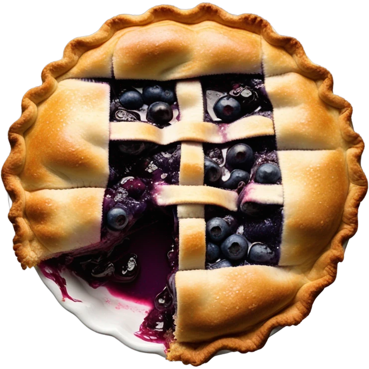Blueberry pie emoji