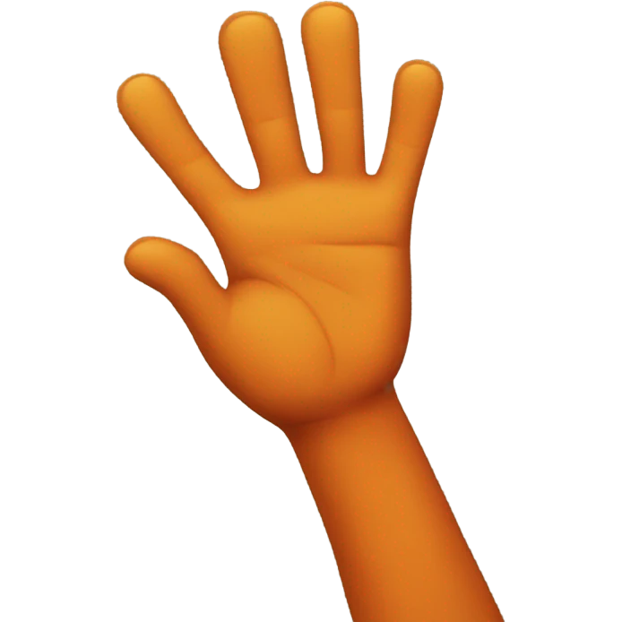Pumpkin hands in the air  emoji