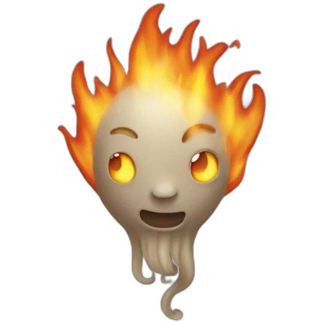 Poulpe de feu emoji