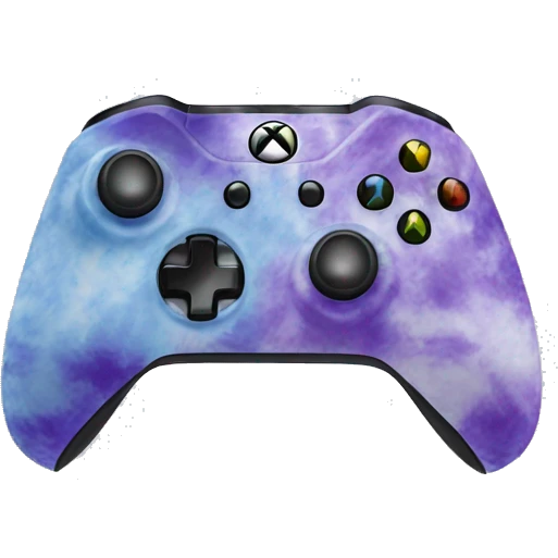 Purple tie die Xbox controller  emoji