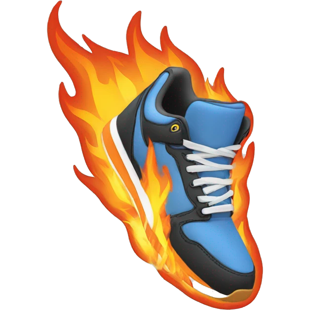 Sneakers on fire emoji