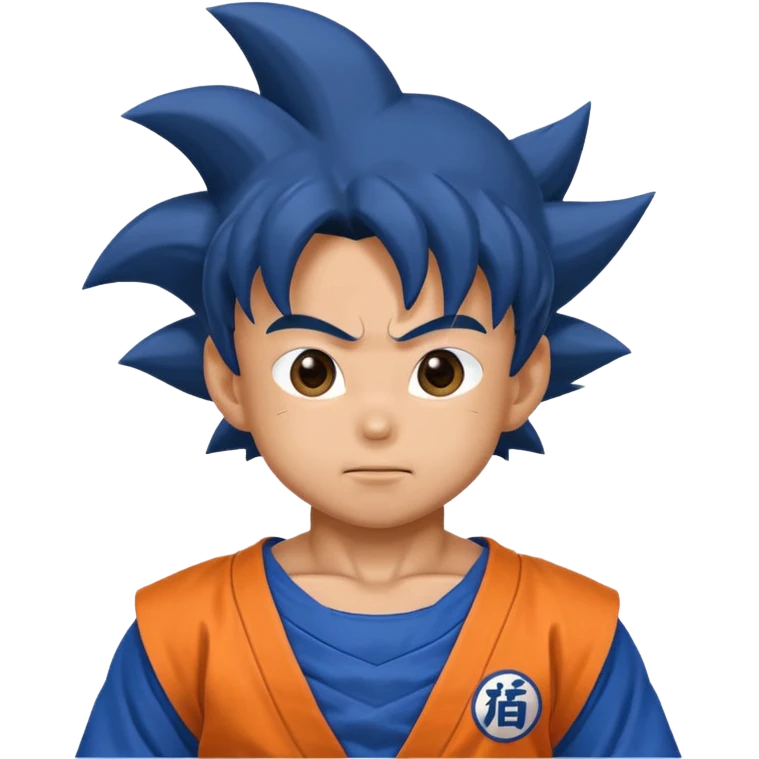 Son goku with blue gi emoji