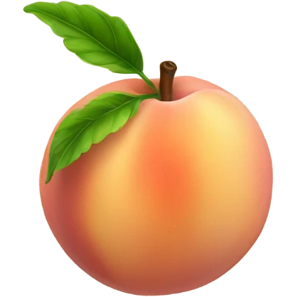 realistic peach  emoji