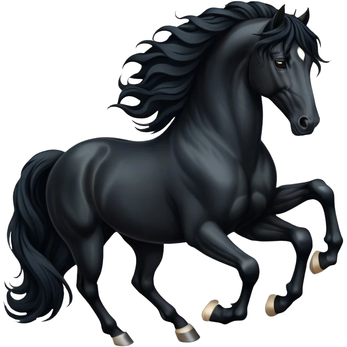 Friesian horse emoji