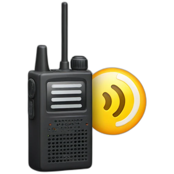 Two way radio object emoji
