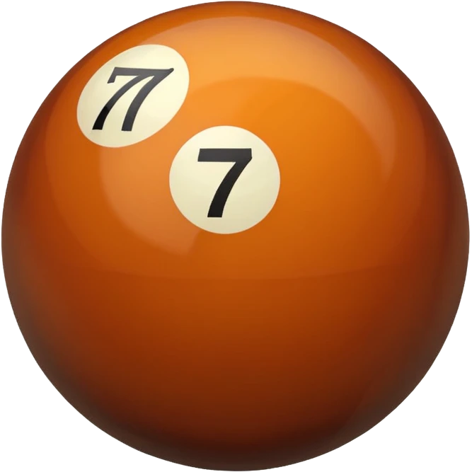billiard ball 7 number emoji