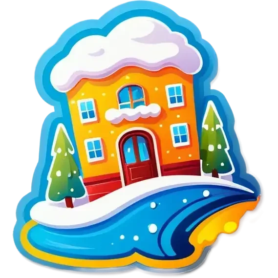 Ice Iglo Hotel mit Rutsche emoji