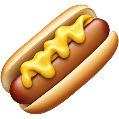 hot dog with white sauce emoji