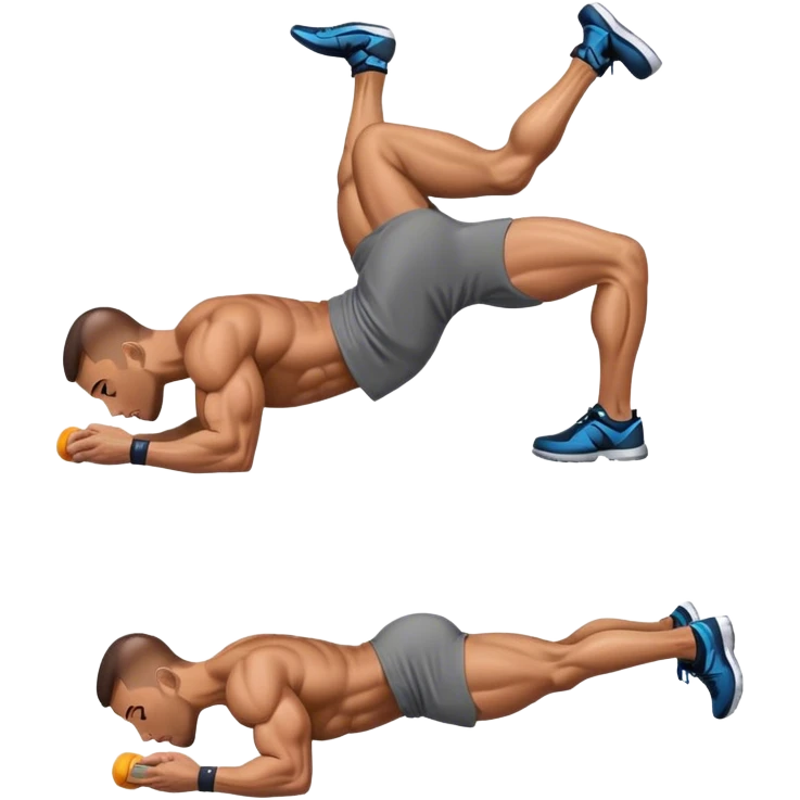 side-view man weighted glute-bridges emoji