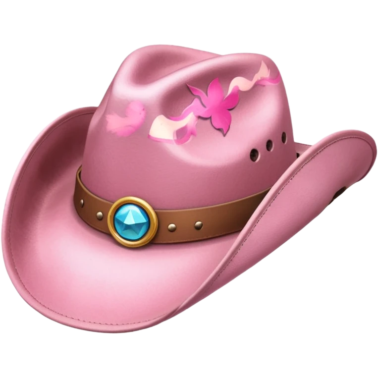 Soft pink cowgirl hat, just the hat emoji