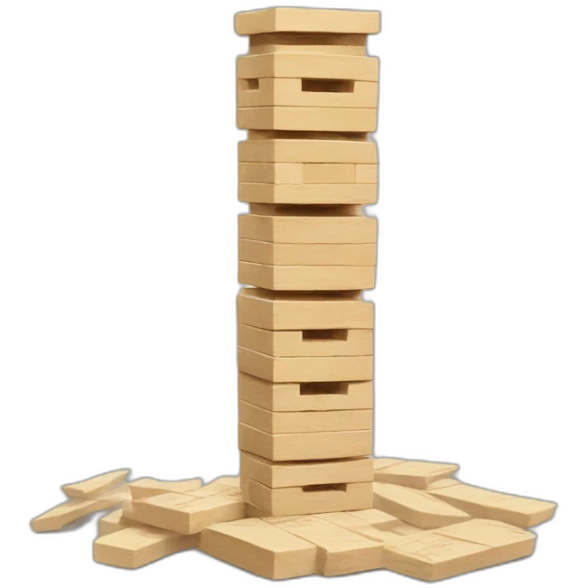 Jenga-monopoly emoji
