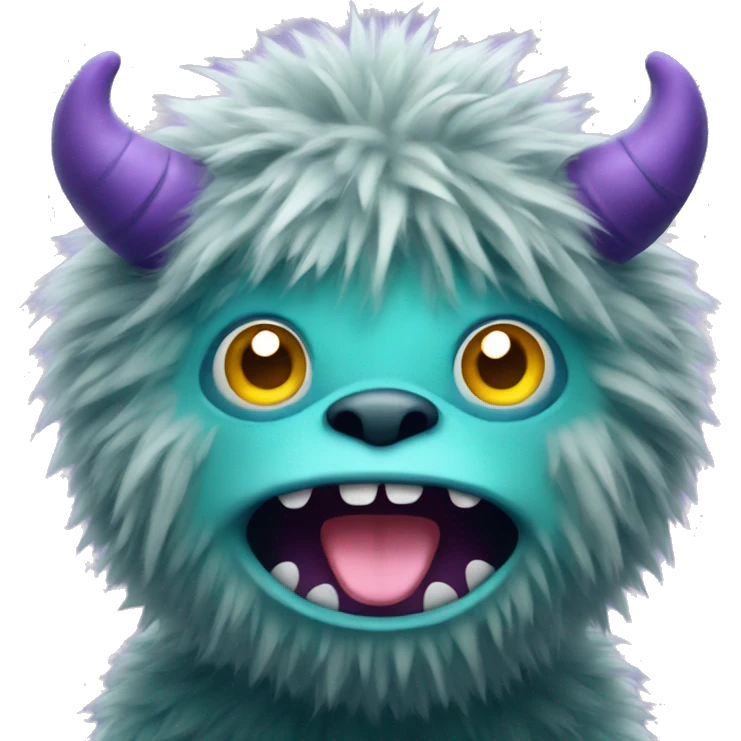cute fuzzy monster emoji