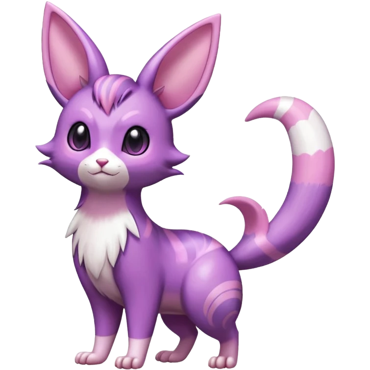 Shiny Furret-Espeon-Hybrid (Full body) emoji