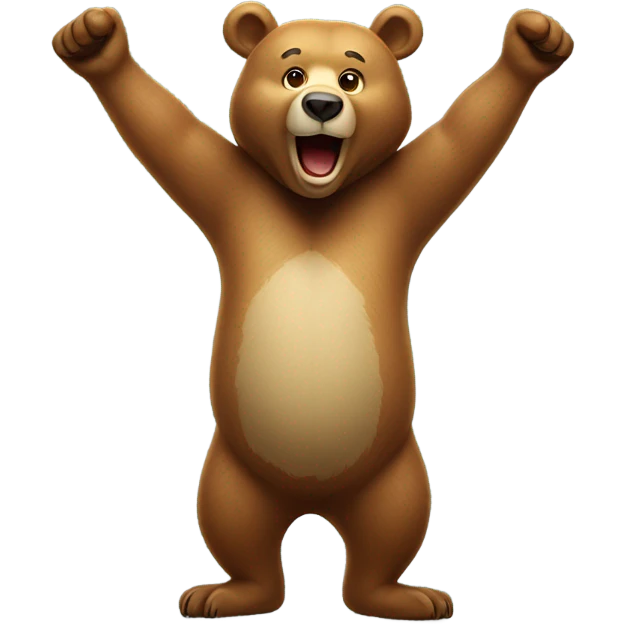 Dancing bear emoji