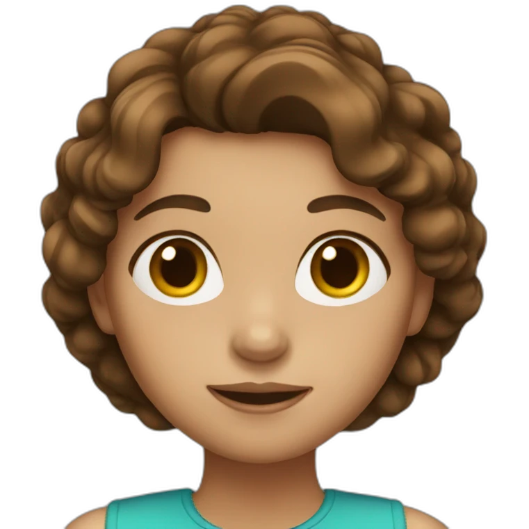 girl with brown hair emoji