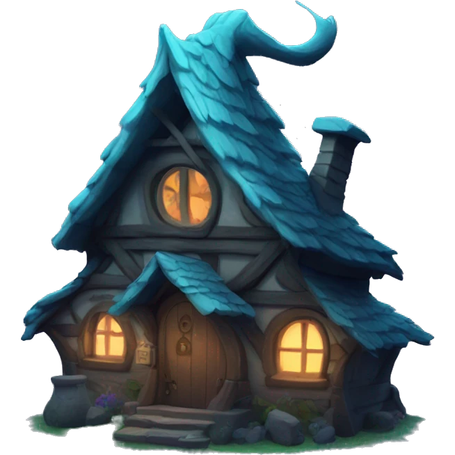 mystical witch cottage  emoji