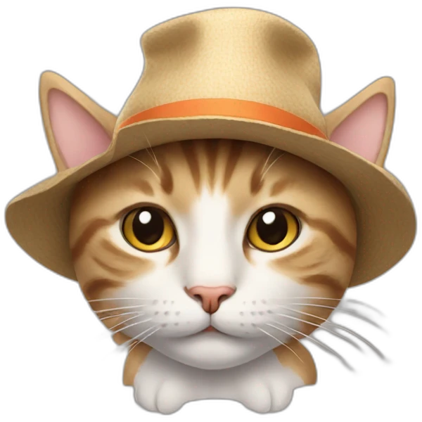 cat wearing a hat emoji