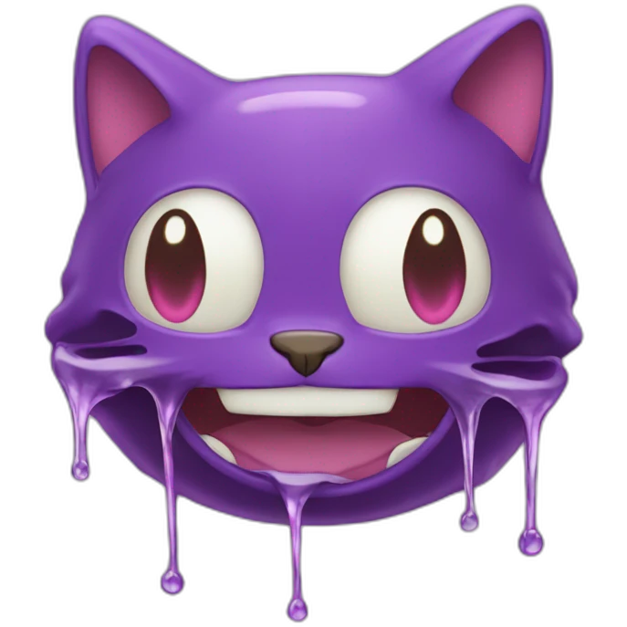 Melting-poison-type-pokemon-purple-cat emoji