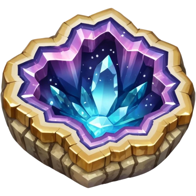 Natural shiny geode emoji