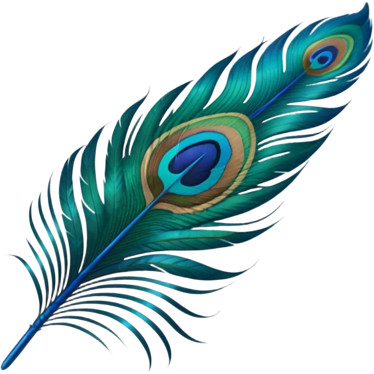 Peacock feather emoji
