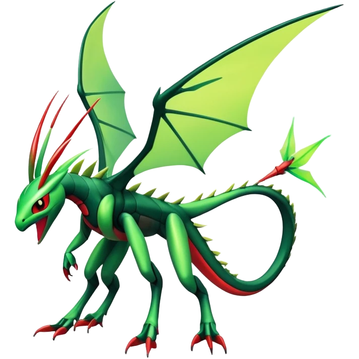 Colorful Futuristic Dark Edgy Modern Flygon-Scyther-Fakemon-creature-hybrid Full Body emoji