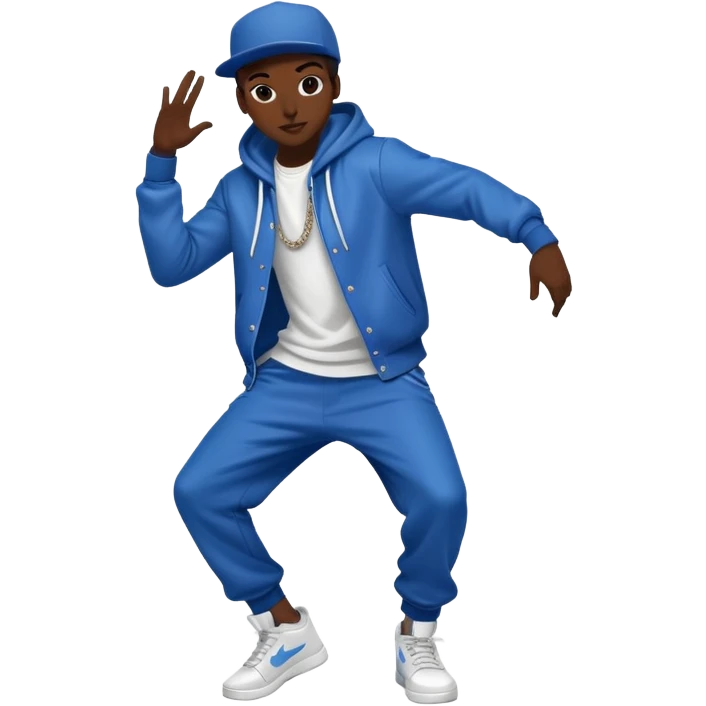 hiphop dancer in energetic pose emoji