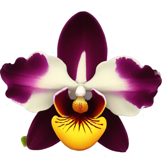 orquidea negra emoji