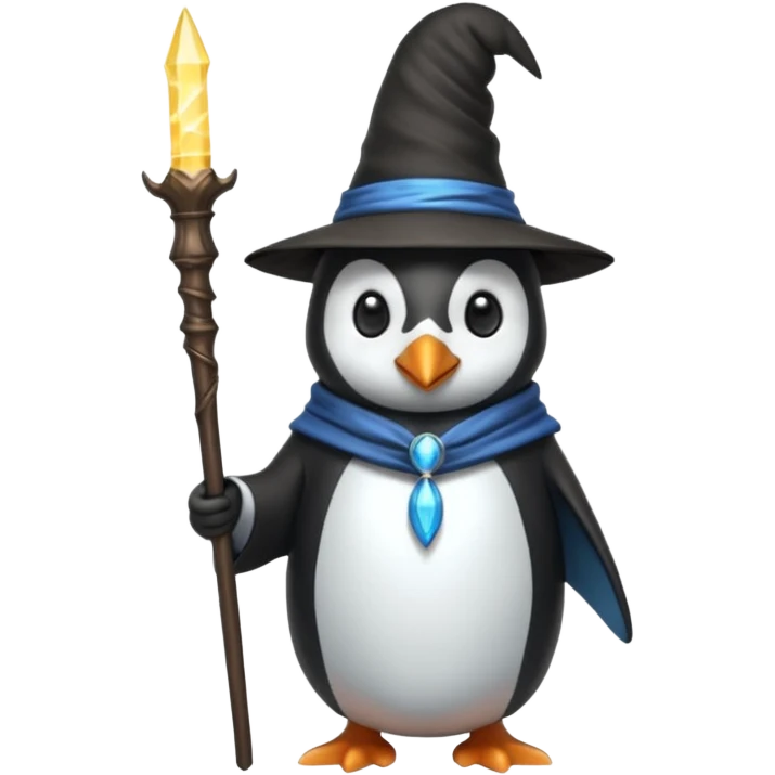Penguin Wizard emoji