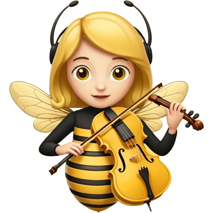 viola player bee emoji