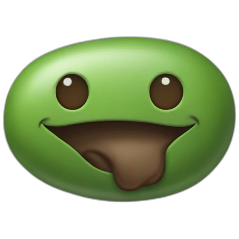 big bean emoji